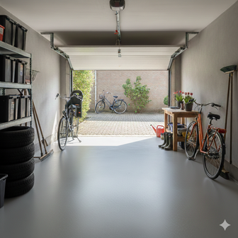 PU floor coating RAL 7001, silver grey