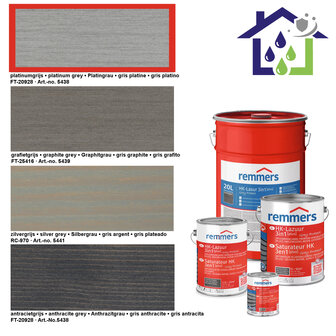 HK Lazuur grey protect 750ml platinagrijs