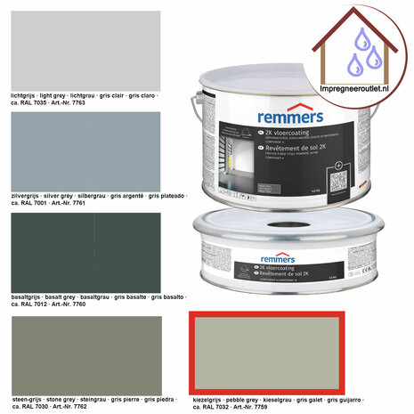 2k Bodenbeschichtung Remmers kieselgrau