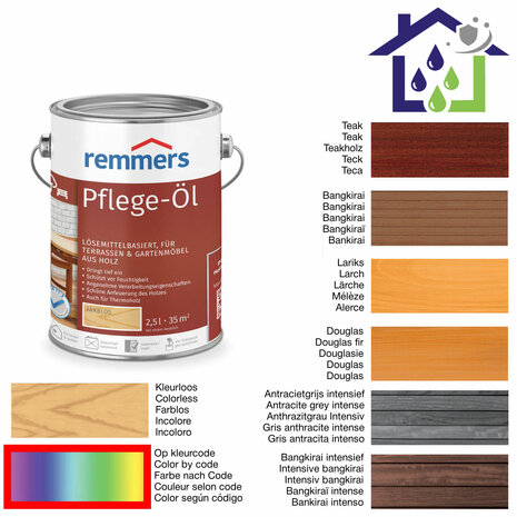 Speciale kleuren tuinhoutolie 2.5l