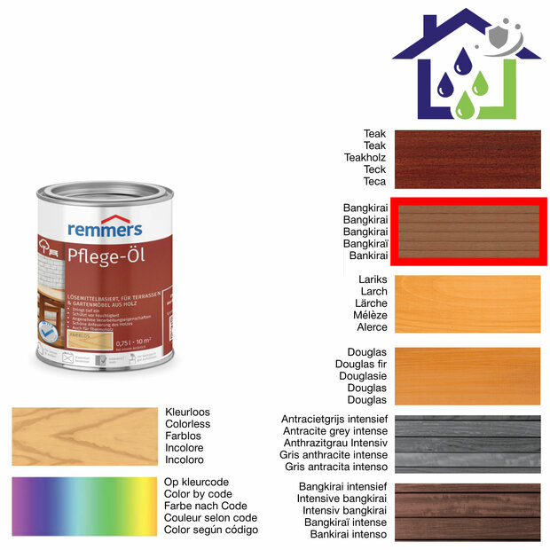 Tuinhoutolie bangkirai 750ml 