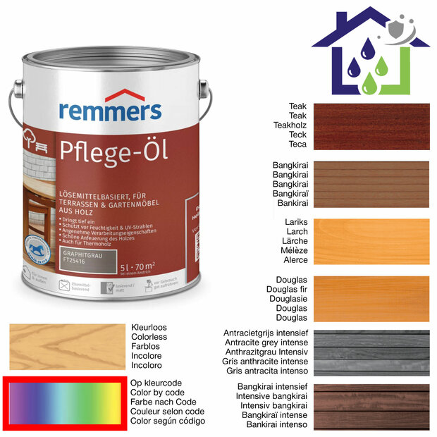 Pflege Oel Remmers 5L Spezielfarben