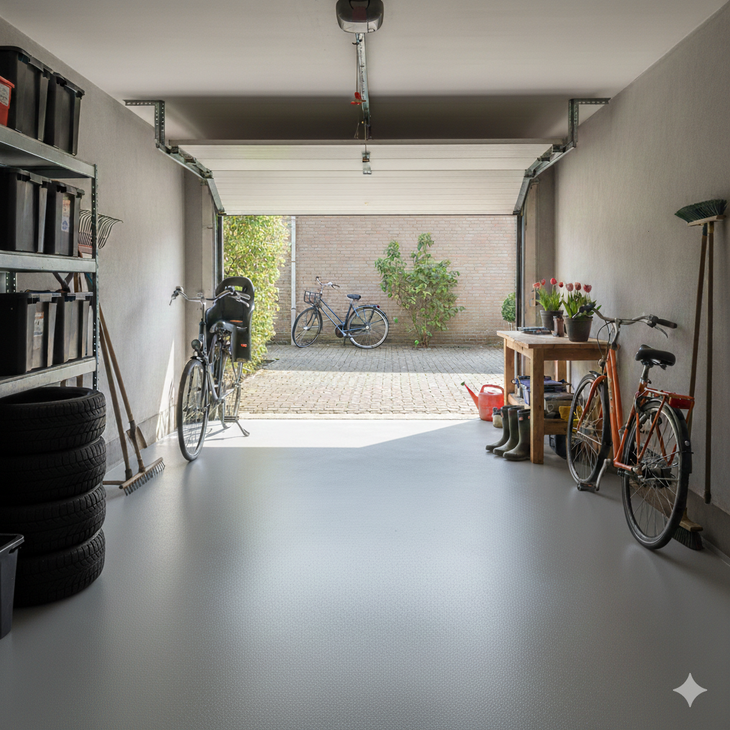 PU floor coating RAL 7001, silver grey