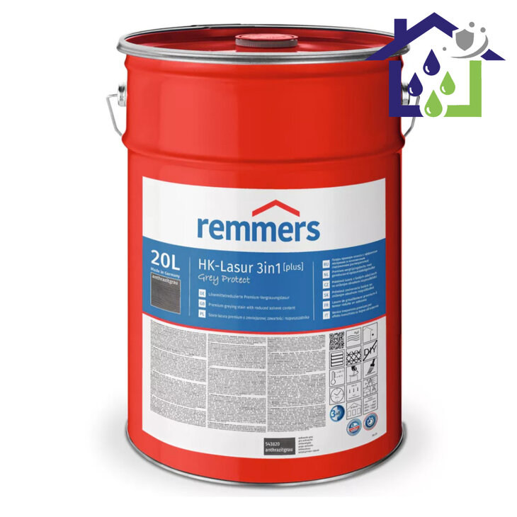 HK lasur grey protect platingrau 20l