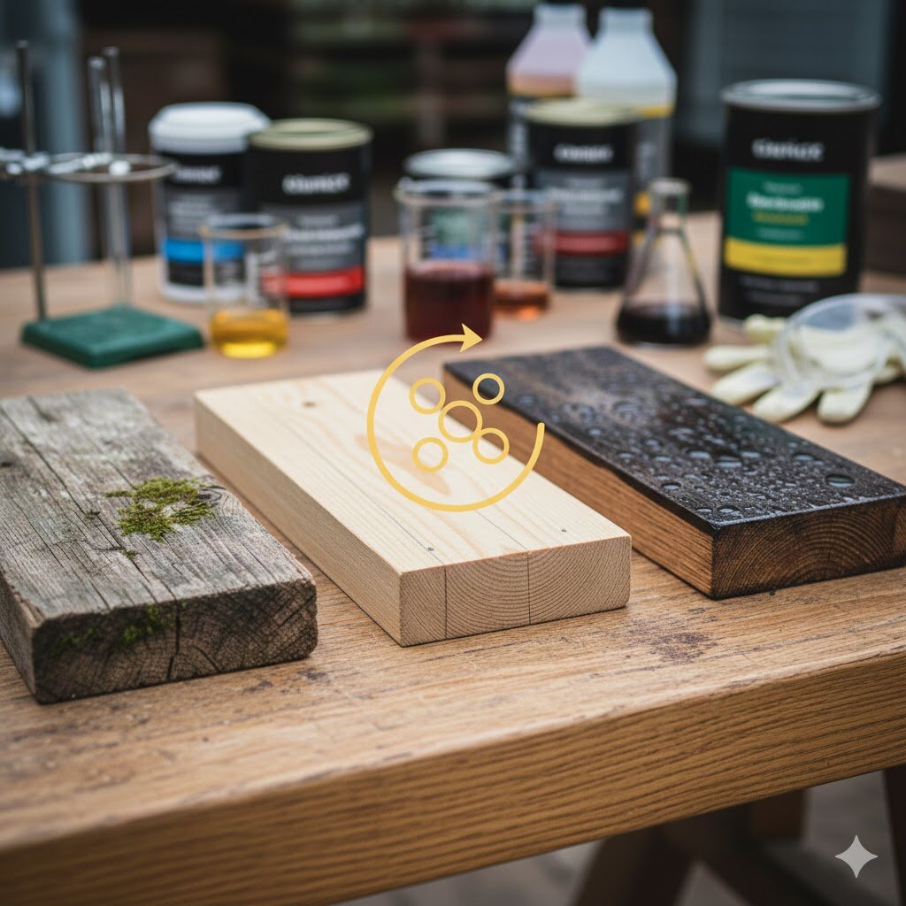 Holzschutz für Profis: Chemie, Wirkmechanismen und Abbauprozesse